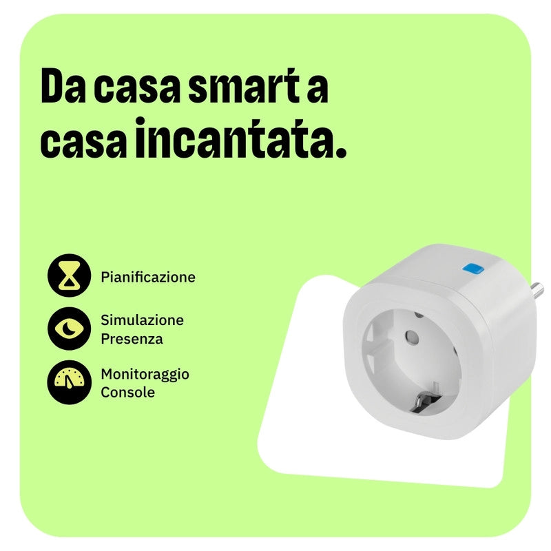 OMAJIN by Netatmo set 2 Prese Intelligenti con timer. monitoraggio consumo. controllo remoto. spegnimento ritardato. risparmio energetico. Wi-Fi/Bluetooth. 16A/3680W. OSP-SK-01-EC