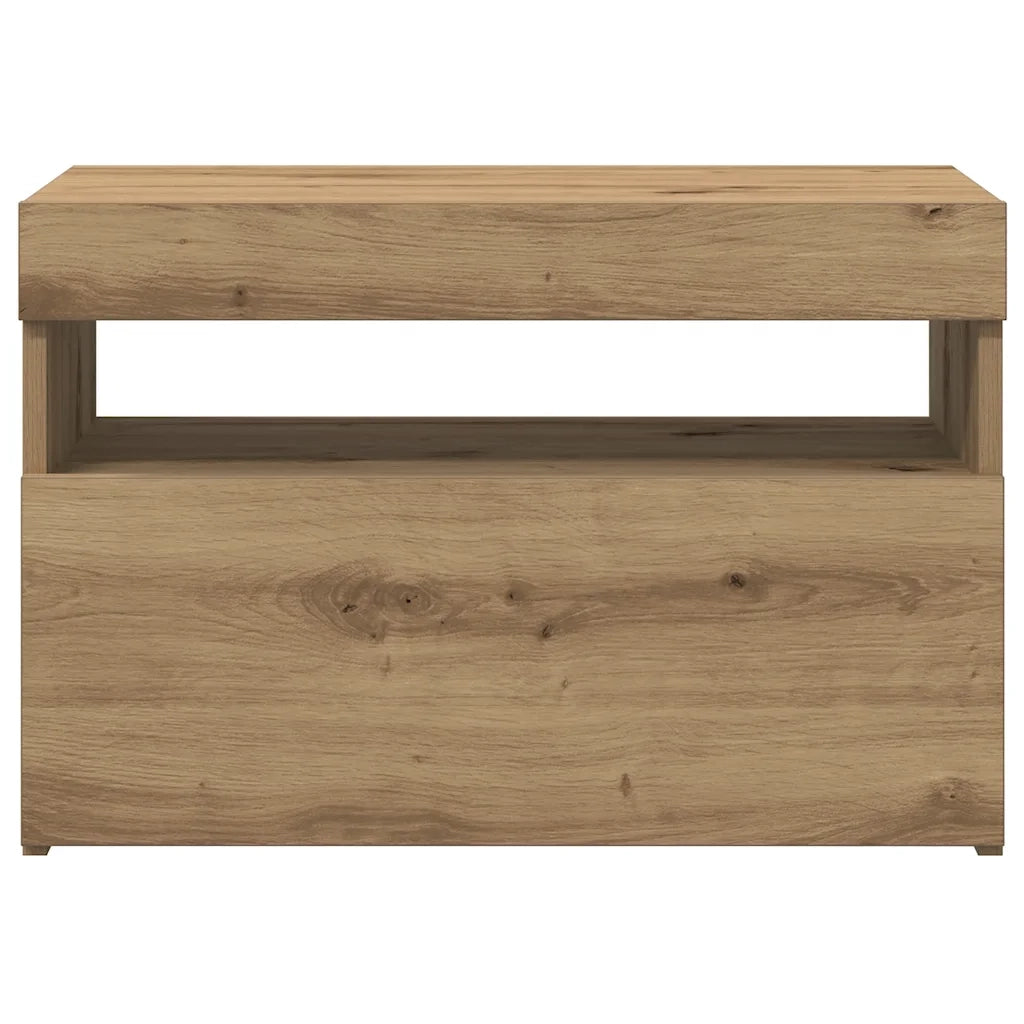 Mobili Porta TV con LED 2 pz | Armadietto TV | Mobile Porta TV Artigianale in Legno Multistrato