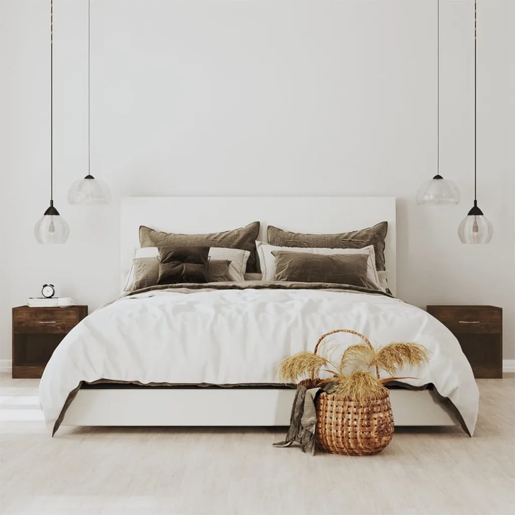Comodini 2pz con Cassetto Rovere Fumo 342586
