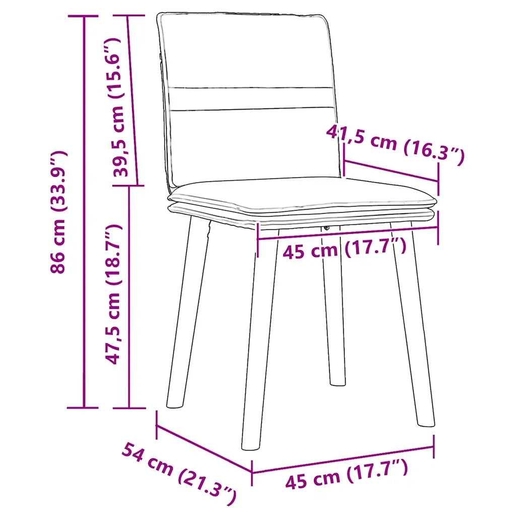 Sedie da Pranzo 4 pz Blu in Tessuto 3315363