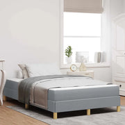 Letto a molle con materasso Grigio chiaro 120 x 200 cm Tessuto