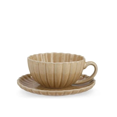 Set 6 Tazze Tè Lotus Beige 290 cc  H&H