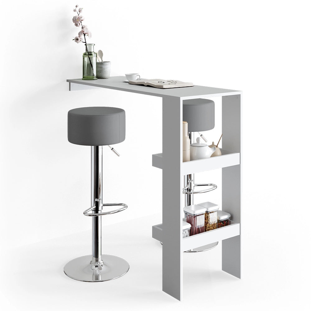 Vicco Set di 2 sgabelli da bar Grigio 33 x 92 cm 2 parti