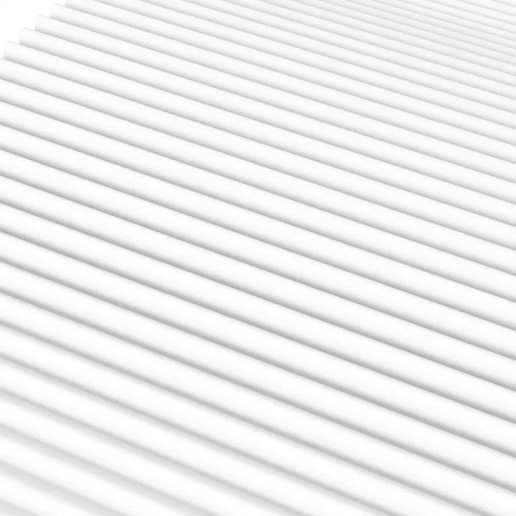 Materasso in Schiuma Bianco 160x220 cm Durezza H2 H3 4016643