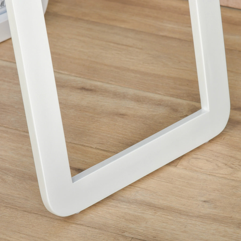 Specchio con Cornice ¨C zephmum ¨C Bianco Legno 37x43x156 cm