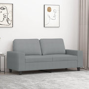 Divano a 2 Posti-Sofa 2 Posti Grigio Chiaro 140 cm in Tessuto 695640