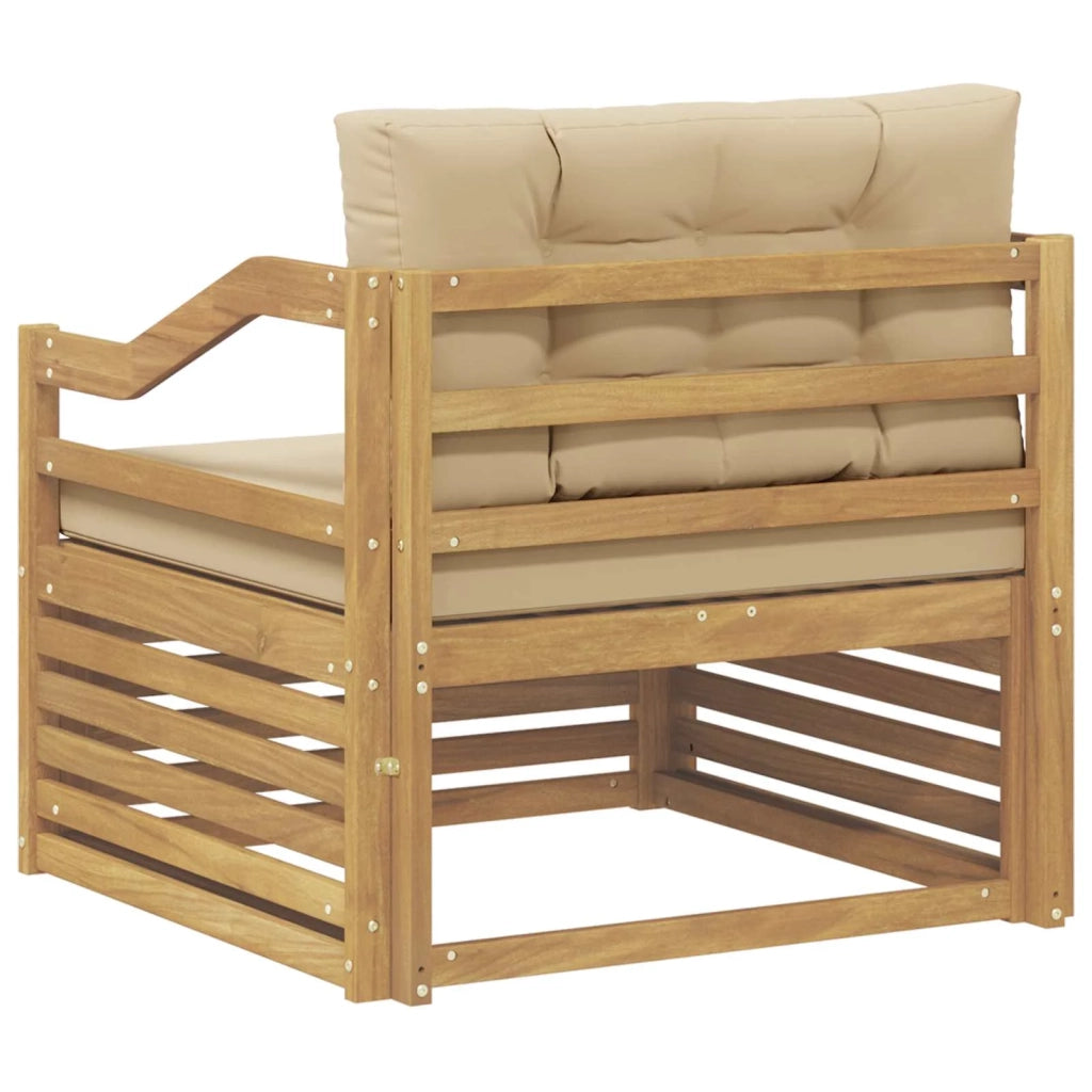 Divano da esterno Bianco e Beige 3439155