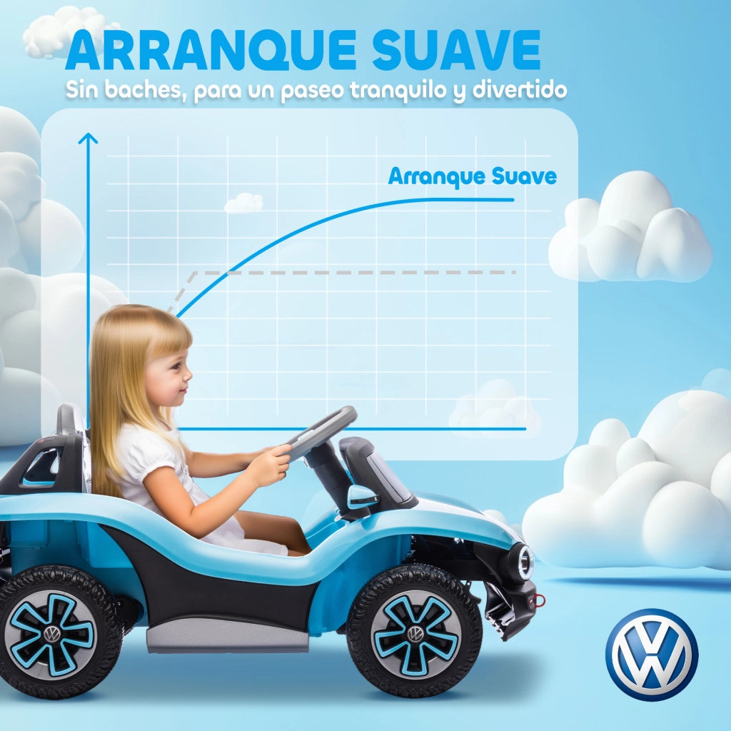Auto Elettrica per Bambini Volkswagen E-Buggy ¨C Minimal ¨C 12V Blu