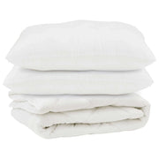 Piumone | Duvet con cuscino 3 pz Bianco Microfibra