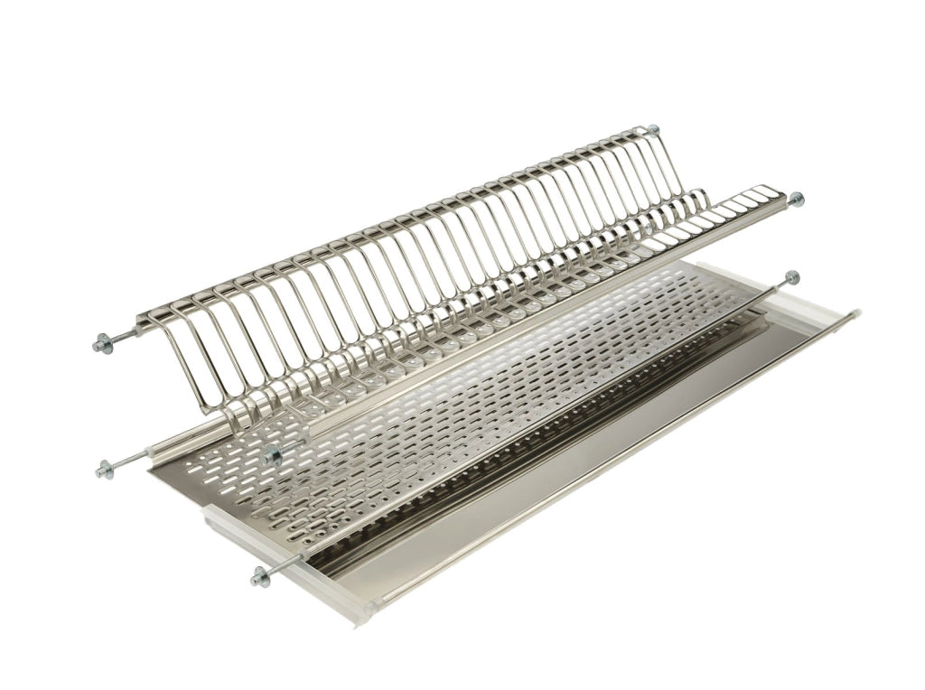 SCOLAPIATTI IN ACCIAIO INOX IN KIT 76 cm