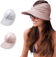 Set di Visiere da Donna - Protezione UV - 2 Pezzi in Bianco e Rosa