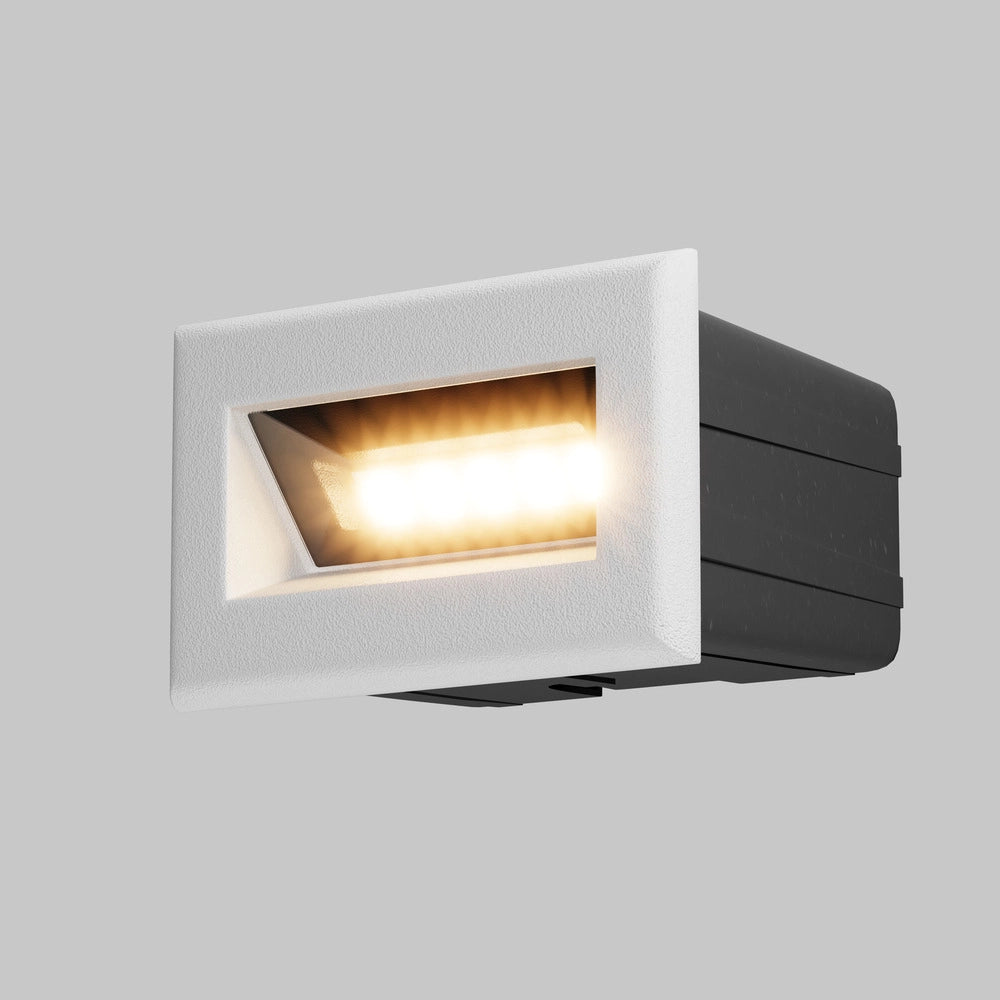 Maytoni Bosca segnapasso da incasso bianco LED 3W 3000K IP65