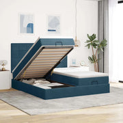 Struttura Letto Pouf con Materassi 180x200 cm Velluto 3313776