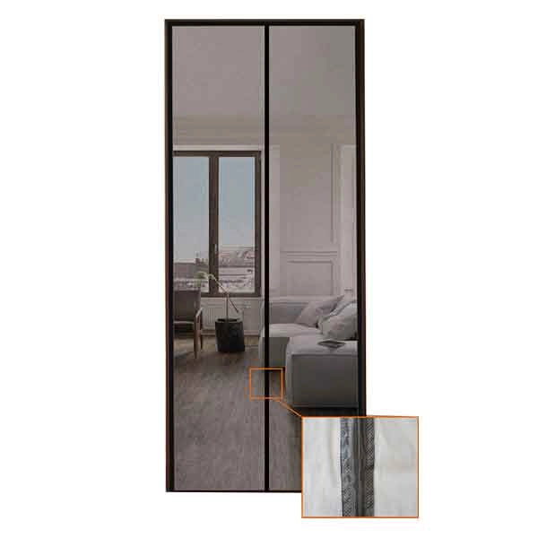 ZANZARIERA MAGNETICA RIDUCIBILE CON TELAIO IN PVC 150x250 cm - Col. Nero