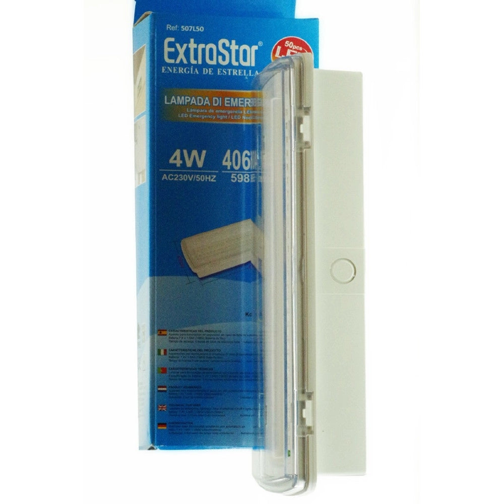 Trade Shop - Lampada Di Emergenza A Led Smd Con Plafoniera Da Incasso 50 Led 4w 406lm 650 -