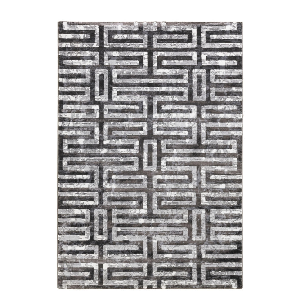 Tappeto 100% polipropilene grigio cm.133 x 190