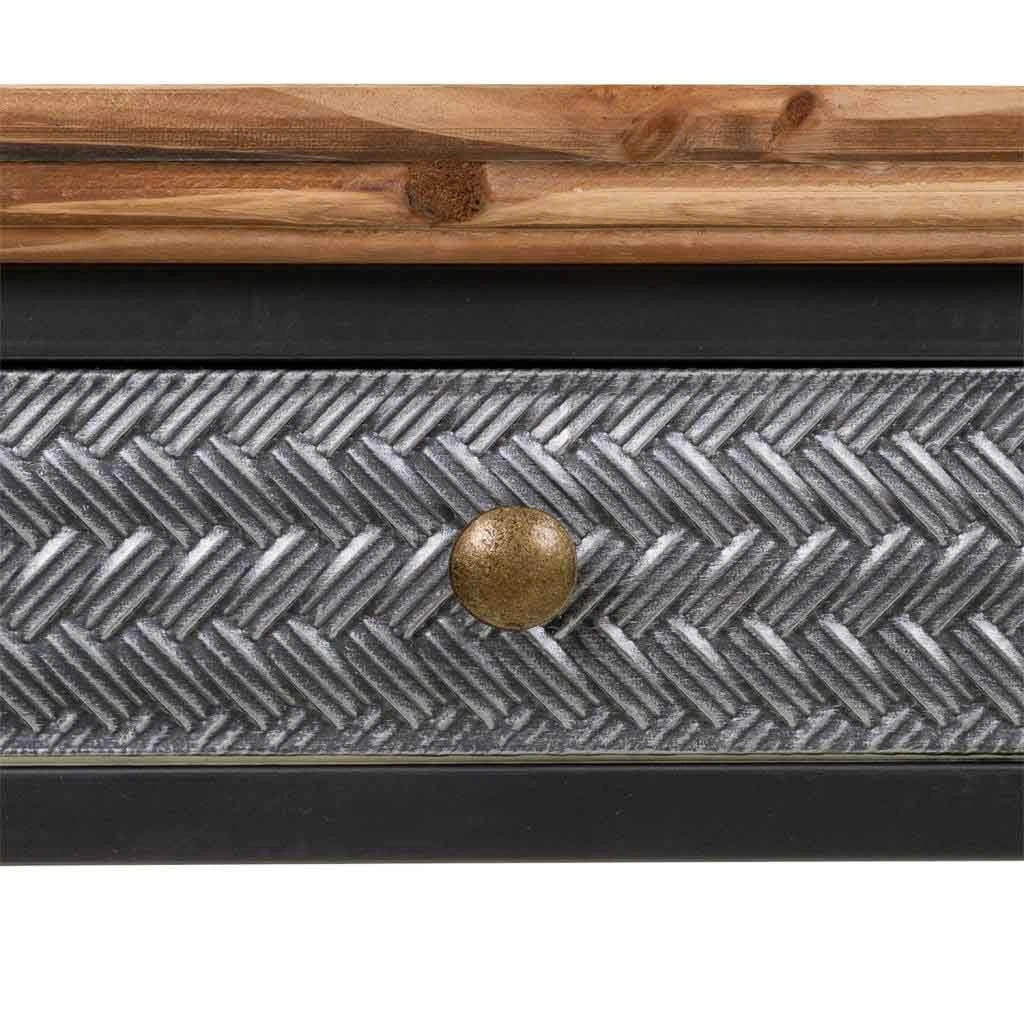 Mobile de ingreso in metallo e legno 83,5x45,5x75h cm