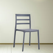 Sedia polipropilene 47x47,5x79 cm grigio scuro