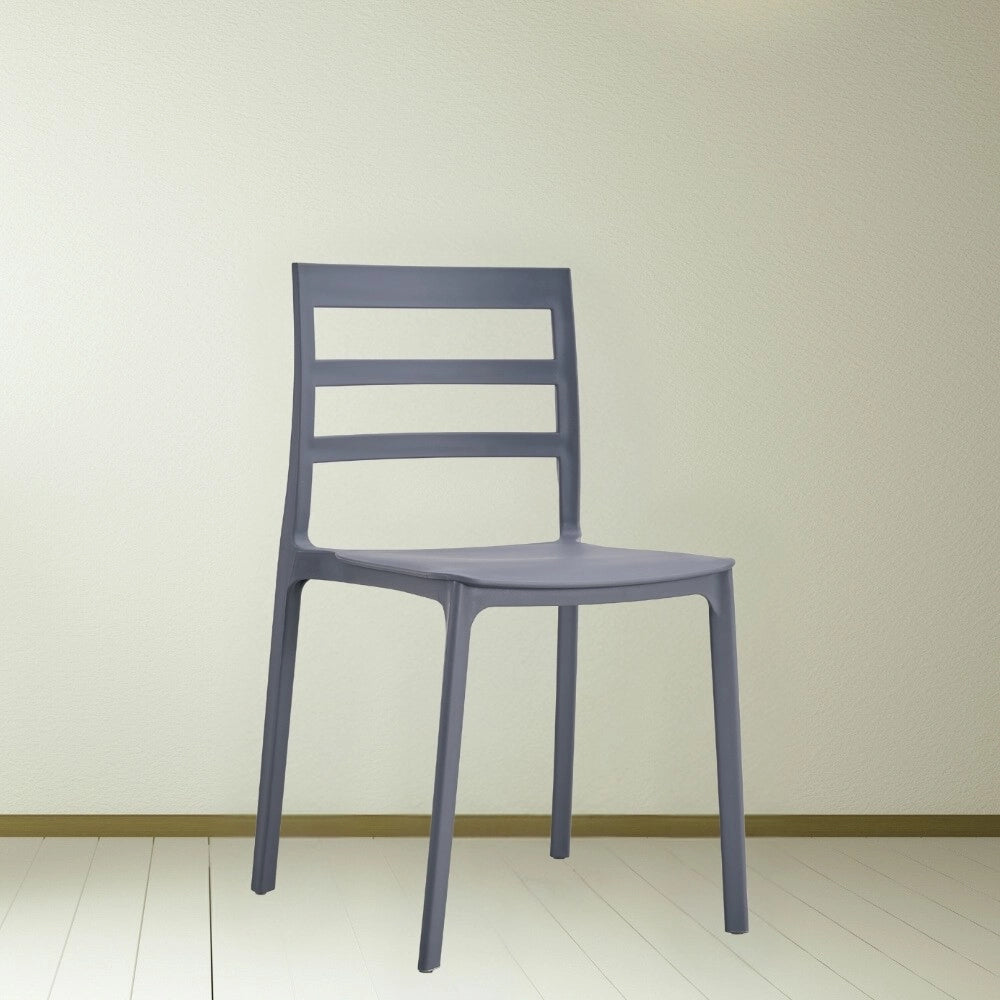 Sedia polipropilene 47x47,5x79 cm grigio scuro