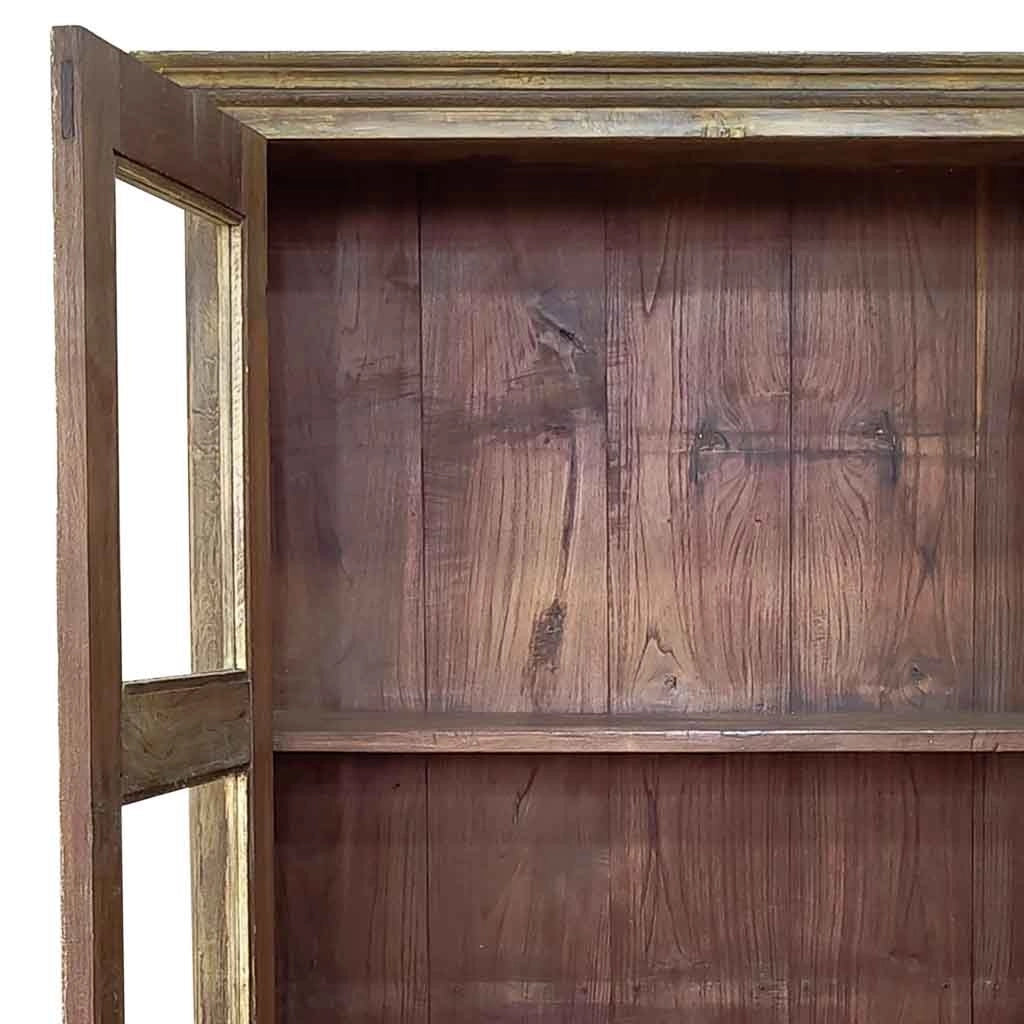 Vetrina artigianale in legno 100-110x40-45x170-180h cm