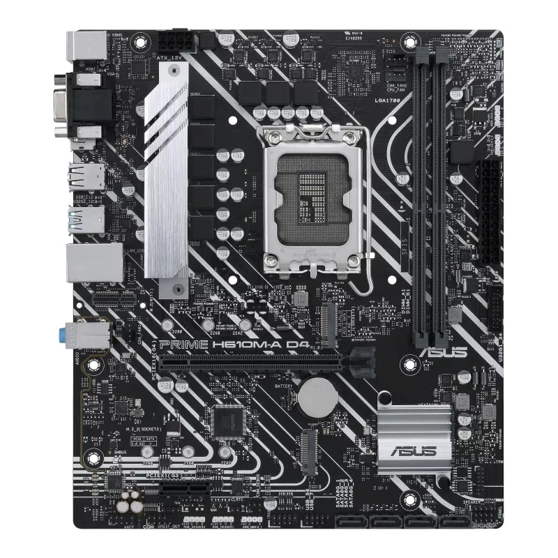 Asus prime h610m-a d4-csm intel h610 lga 1700 micro atx - 90MB19P0-M0EAYC