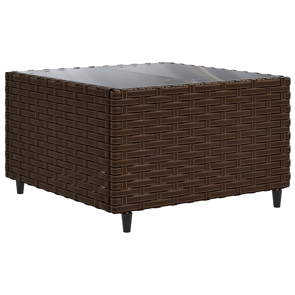 Set Mobili da Giardino 6pz con Cuscini in Polyrattan Marrone 3308102