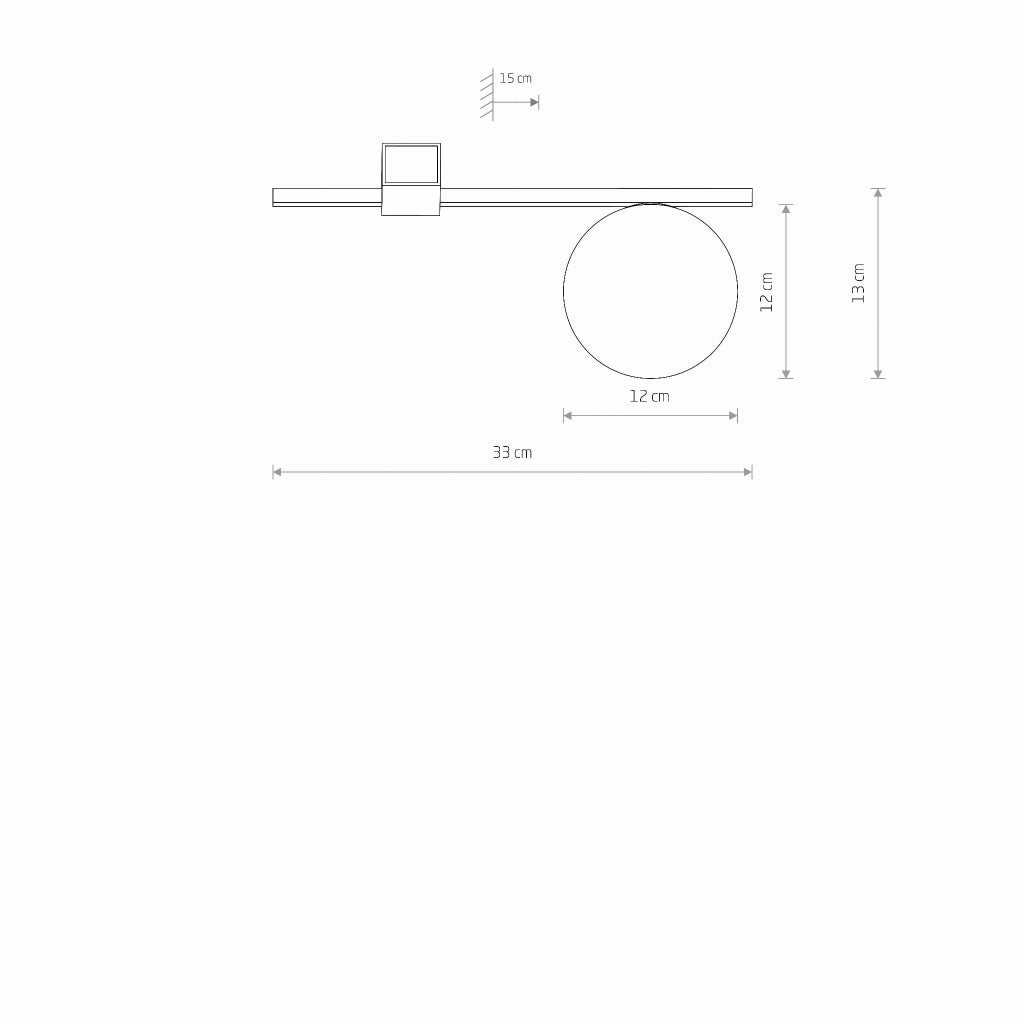 Plafoniera/applique sfera bianca G9 12W PIK Nowodvorski