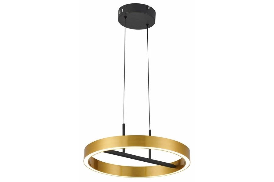 Lampada a sospensione Coltrain Ring Ø40 nero/oro LED 32W
