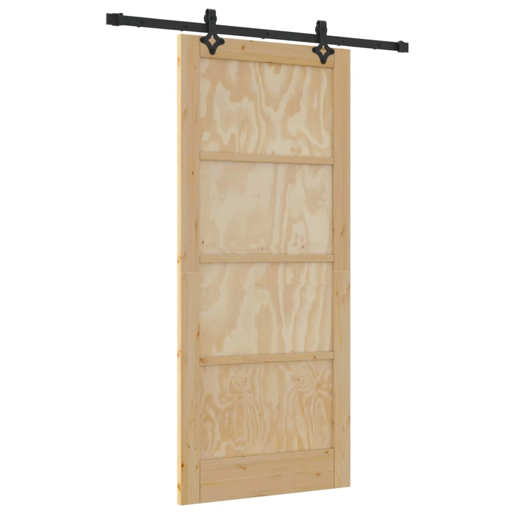 Porta scorrevole ORKDAL 86 x 198,5 cm Legno Massello di Pino 3445546