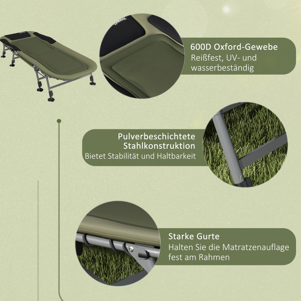 Letto da campo ¨C Minimal ¨C verde 200x85x40-55 cm