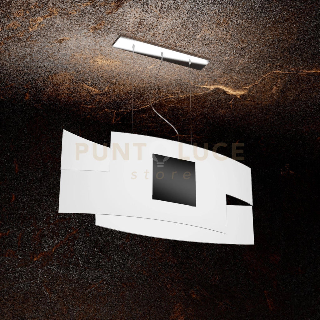 TETRIS COLOR SOSPENSIONE 75CM. 1 LUCE NERO 1121-S75-NE