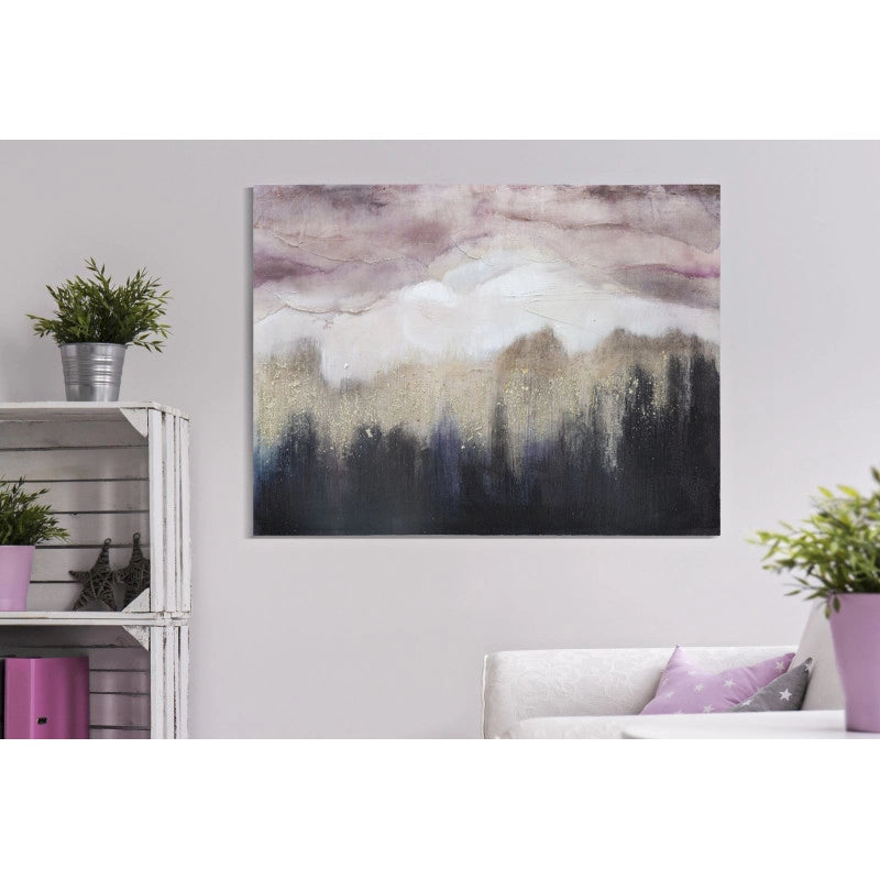 Dipinto Su Tela Pink Mountain cm 80x2,7x60