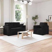 Set di divani 2 pcs Nero 138 x 78 x 80 cm Velluto 3407513