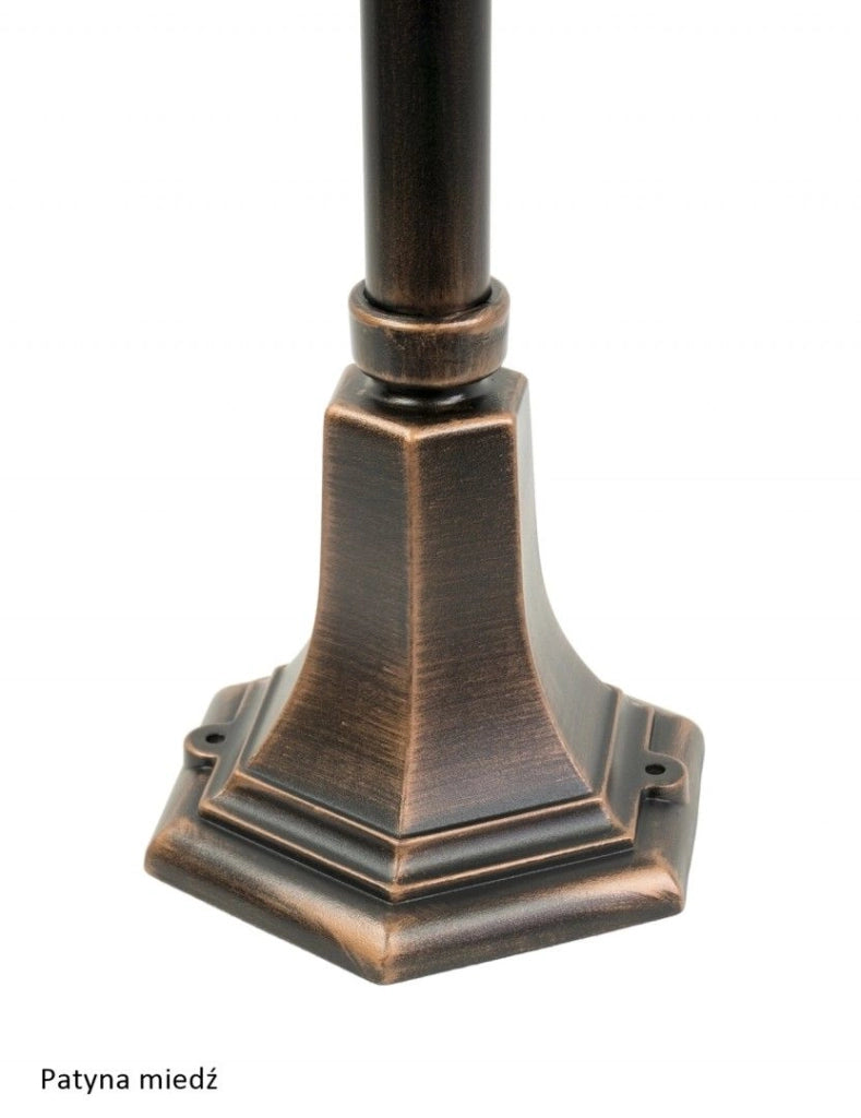 Lampione giardino 152cm sfera 20cm E27 nero IP43 SU-MA