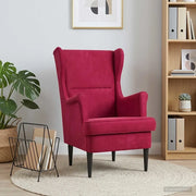 Poltrona Rosso Vino Velluto 42029867