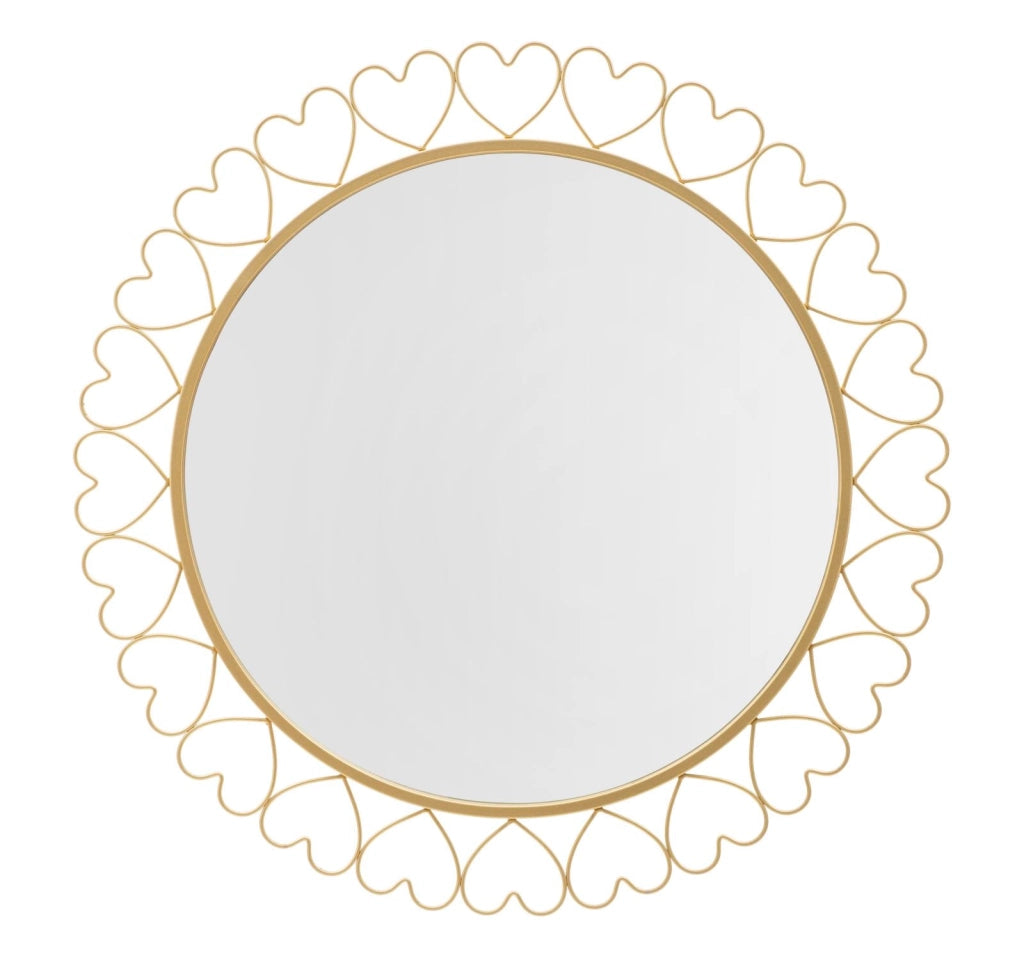 Specchio Cuori Ø 80 cm - Eleganza e Luce per Ogni Ambiente