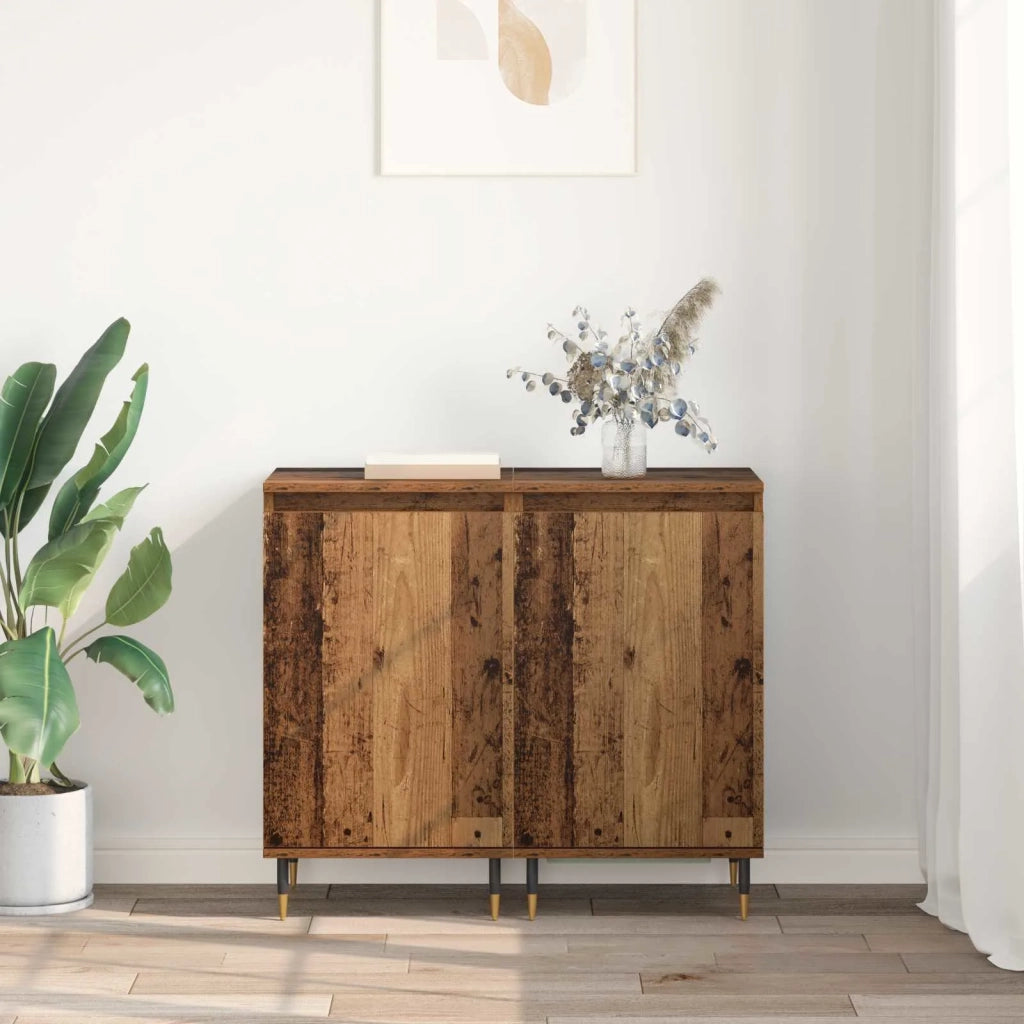 Credenza 2 pcs Legno vecchio 40 x 35 x 70 cm 881681