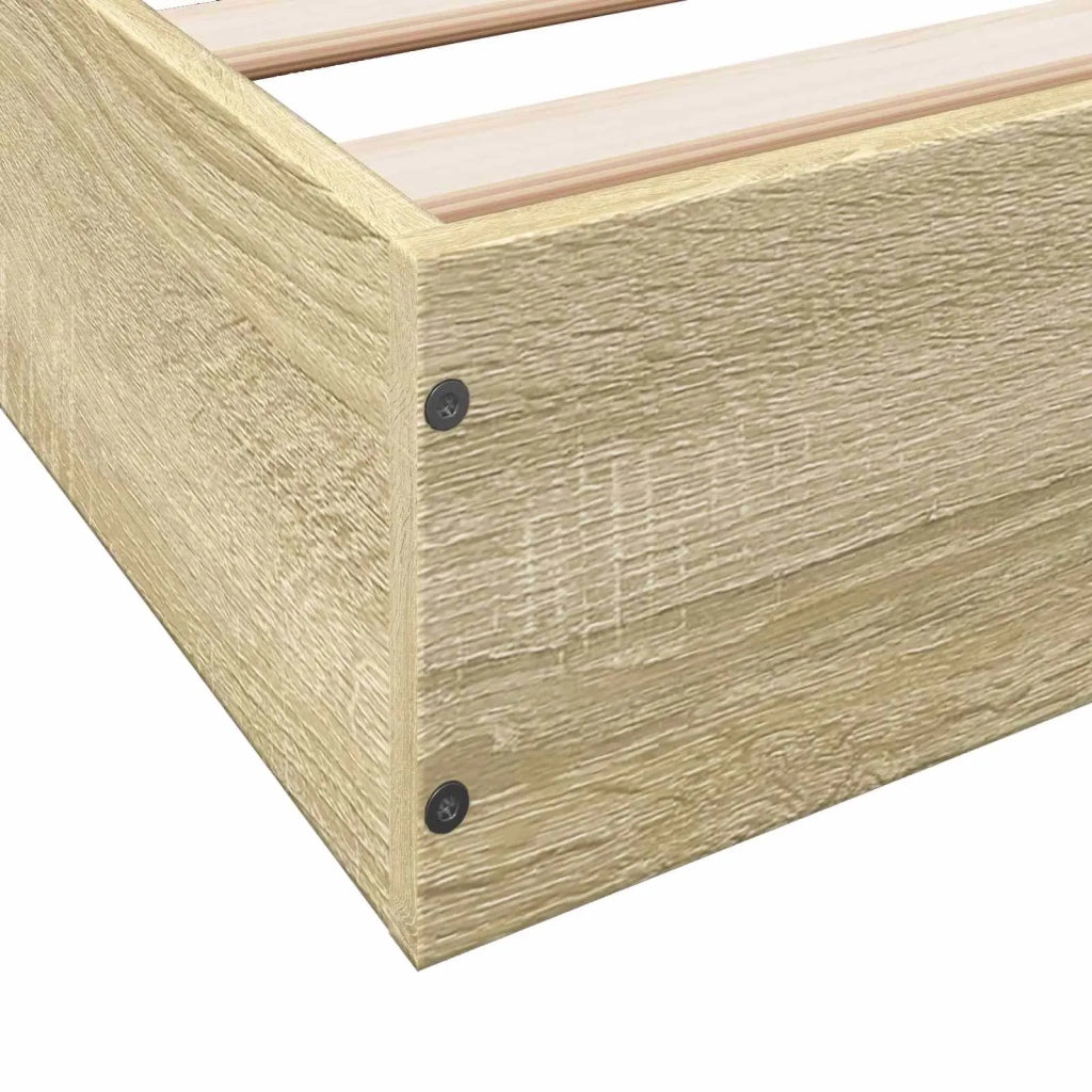 Struttura letto a pavimento-Giroletto Rovere Sonoma 80 x 200 cm 160661