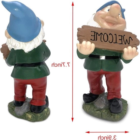 Figura di giardino miniatura resistente all'acqua e alla luce solare - Set da 1 pezzo