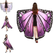 Costume da farfalla con sciarpa farfalla in colore viola