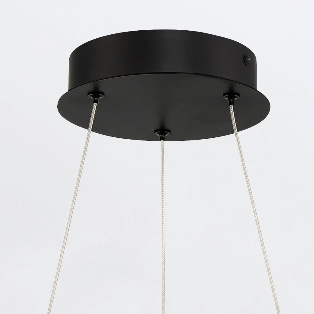 Lampada sospesa Cadoux Quintiesse nera Ø51 LED 54W