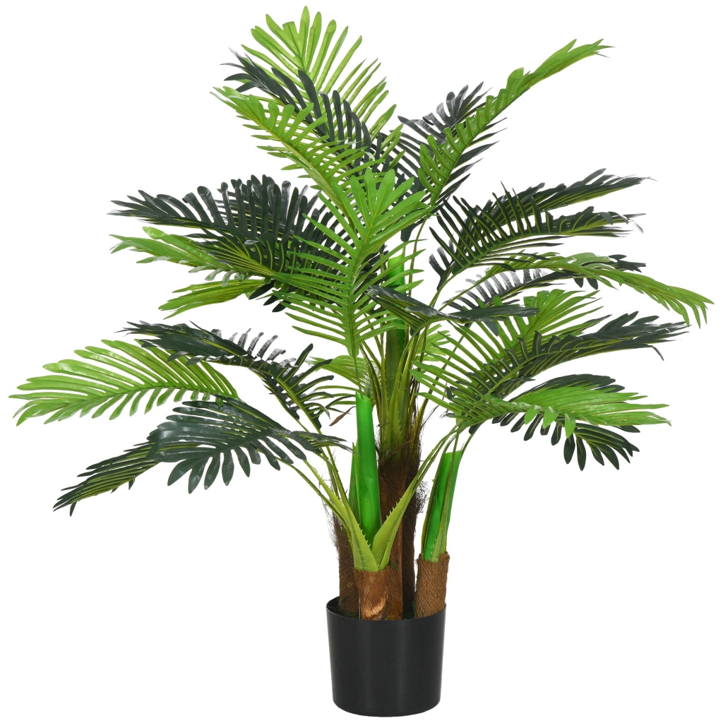Palma Artificiale ¨C zephmum ¨C Verde, Plastica, con Vaso, 100 cm