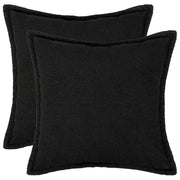Federa 2 pcs HOUTEN Nero 60 x 60 cm Bouclé 920753