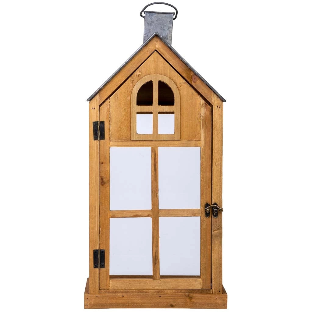 Lanterna in legno 25x15x53h cm