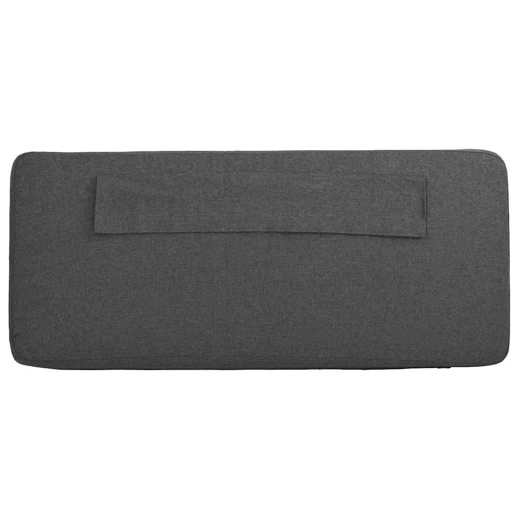 Testiera imbottita-Testiera con Cuscini-Testata Marrone e grigio scuro 75 cm Pino massello 666215