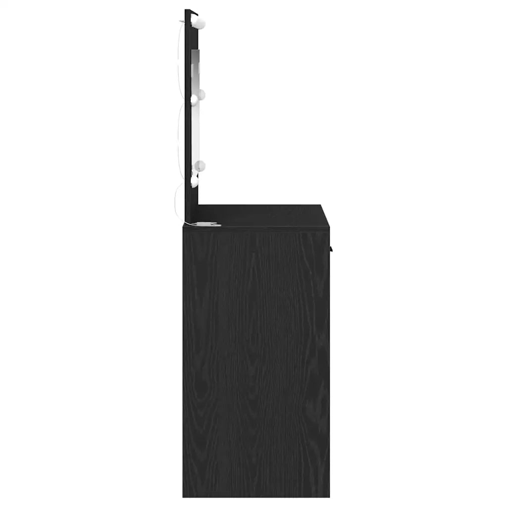 Toeletta | Tavolo da Trucco con cassetto Rovere Nero 78,5 x 41 x 135 cm