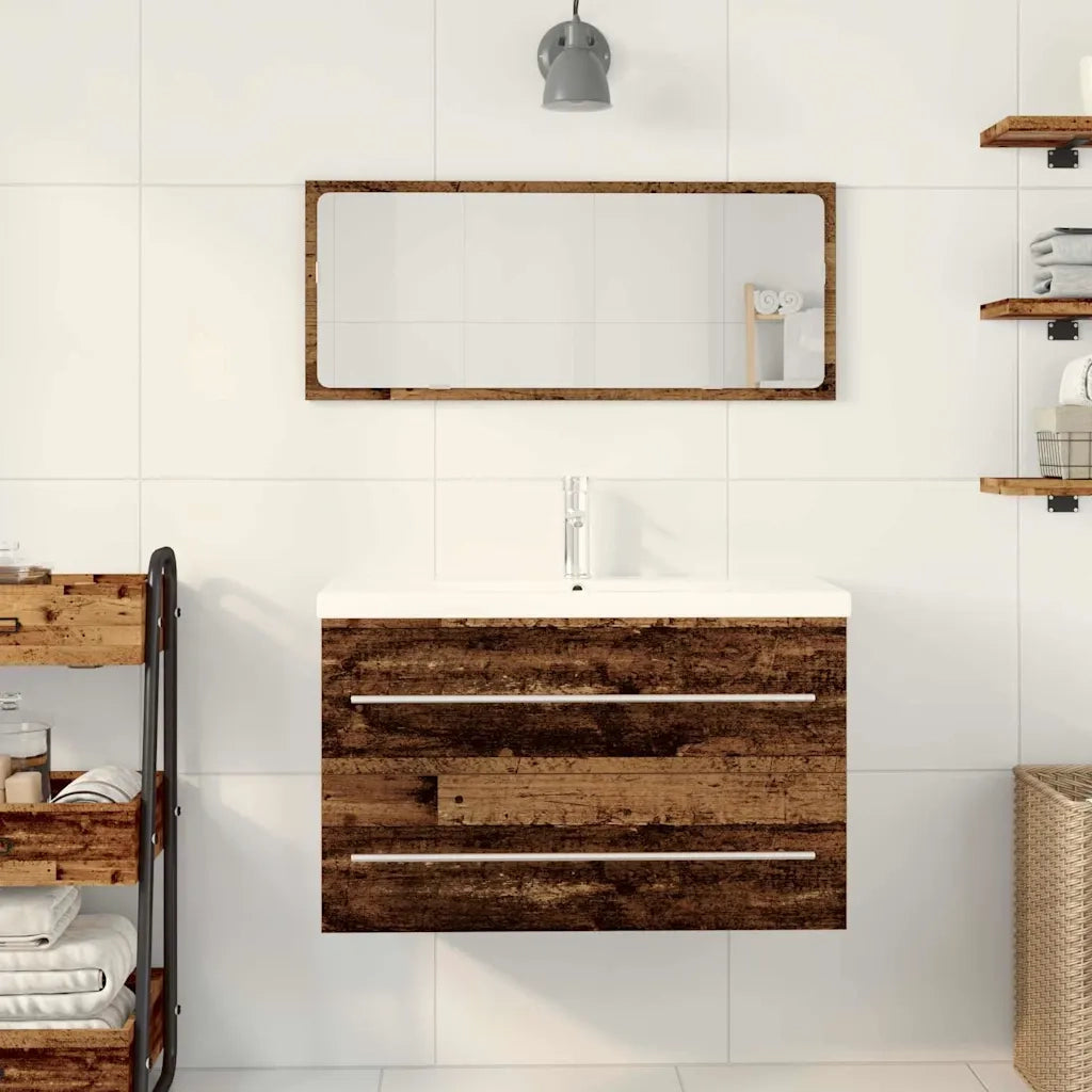 Armadio per Lavabo da Bagno Legno vecchio 80 x 38,5 x 48 cm 3333132