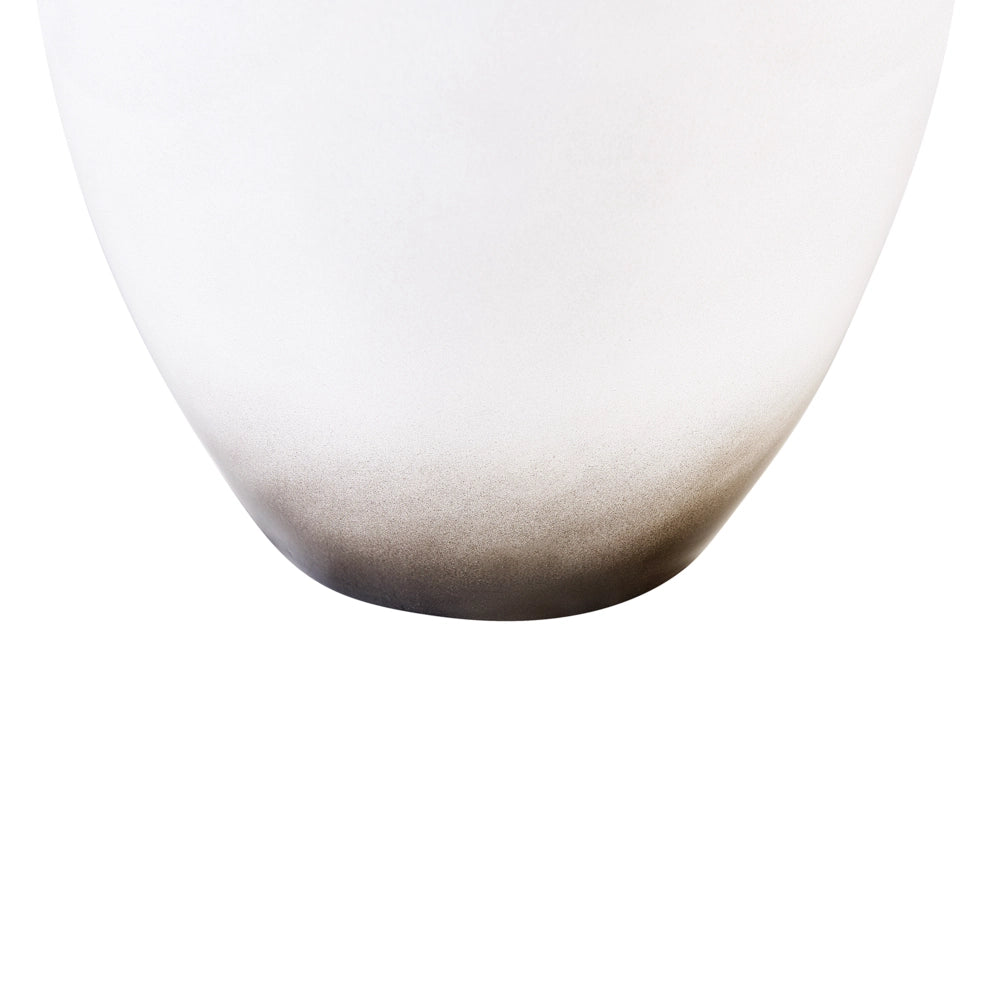 Vaso Decorativo Bianco e Nero 36 cm Terracotta Elegante Moderno