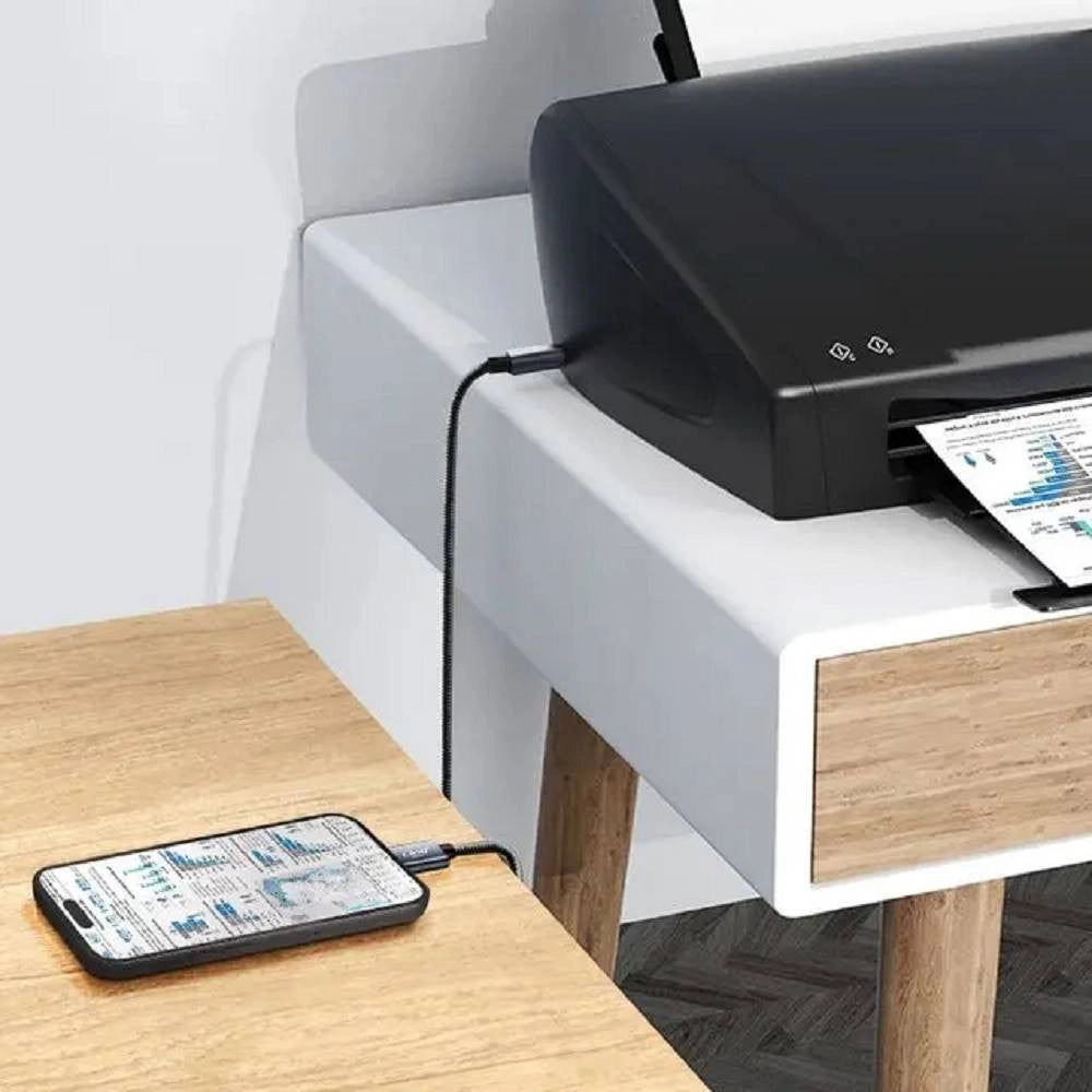 Trade Shop - Cavo Da Lightning A Usb Bm Type-b Per Stampante Pianoforte Elettronico 3mt Ip8830 -