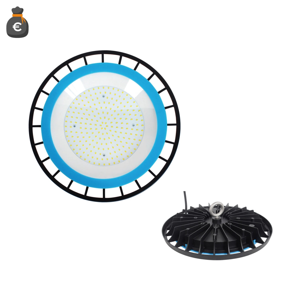Lampada a led industriale "UFO" da 150W per 5/6 metri di altezza
